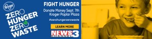 News Channel 3 teams up with Kroger for Zero Hunger Zero Waste Day at Poplar Plaza on September 7, 2018