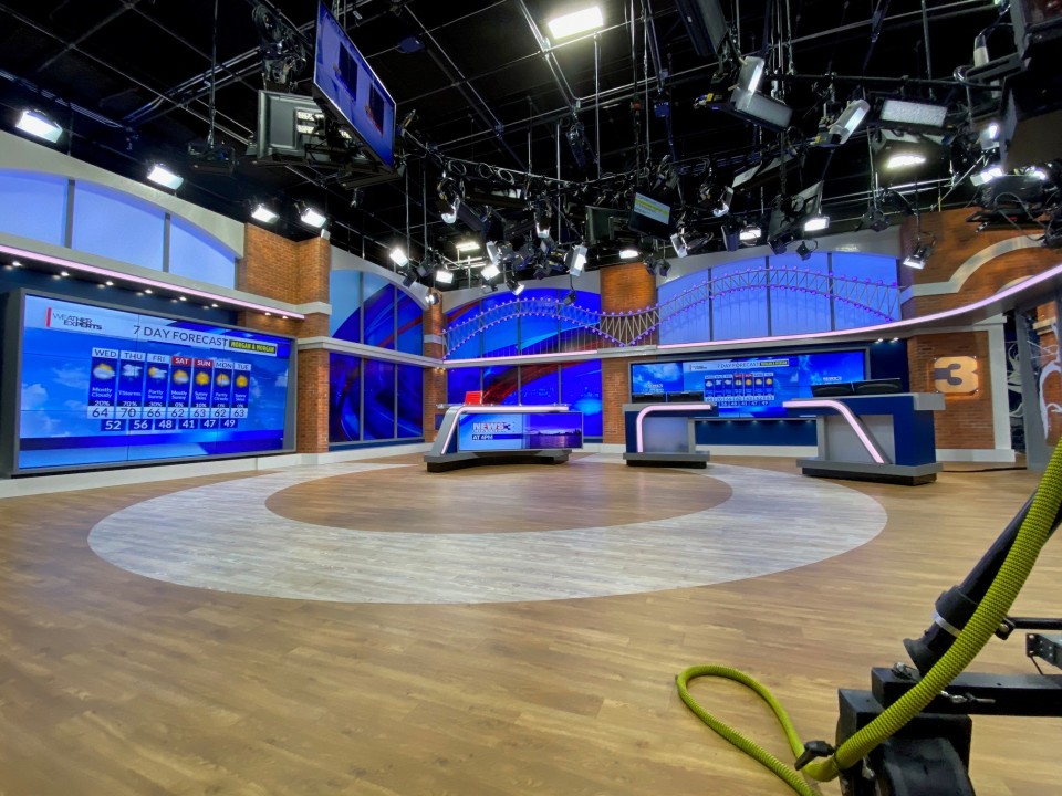 WREG's new news set, which premiered in late October 2020