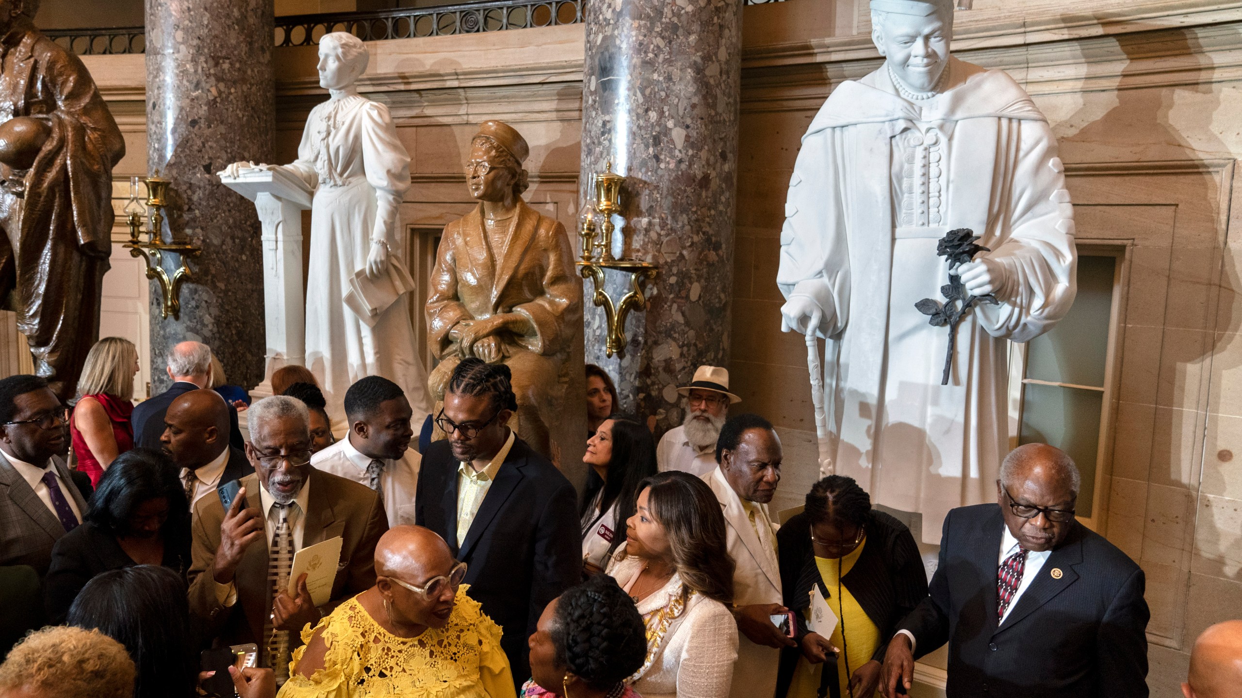 Evelyn Bethune, Sheila Jackson Lee, James Clyburn