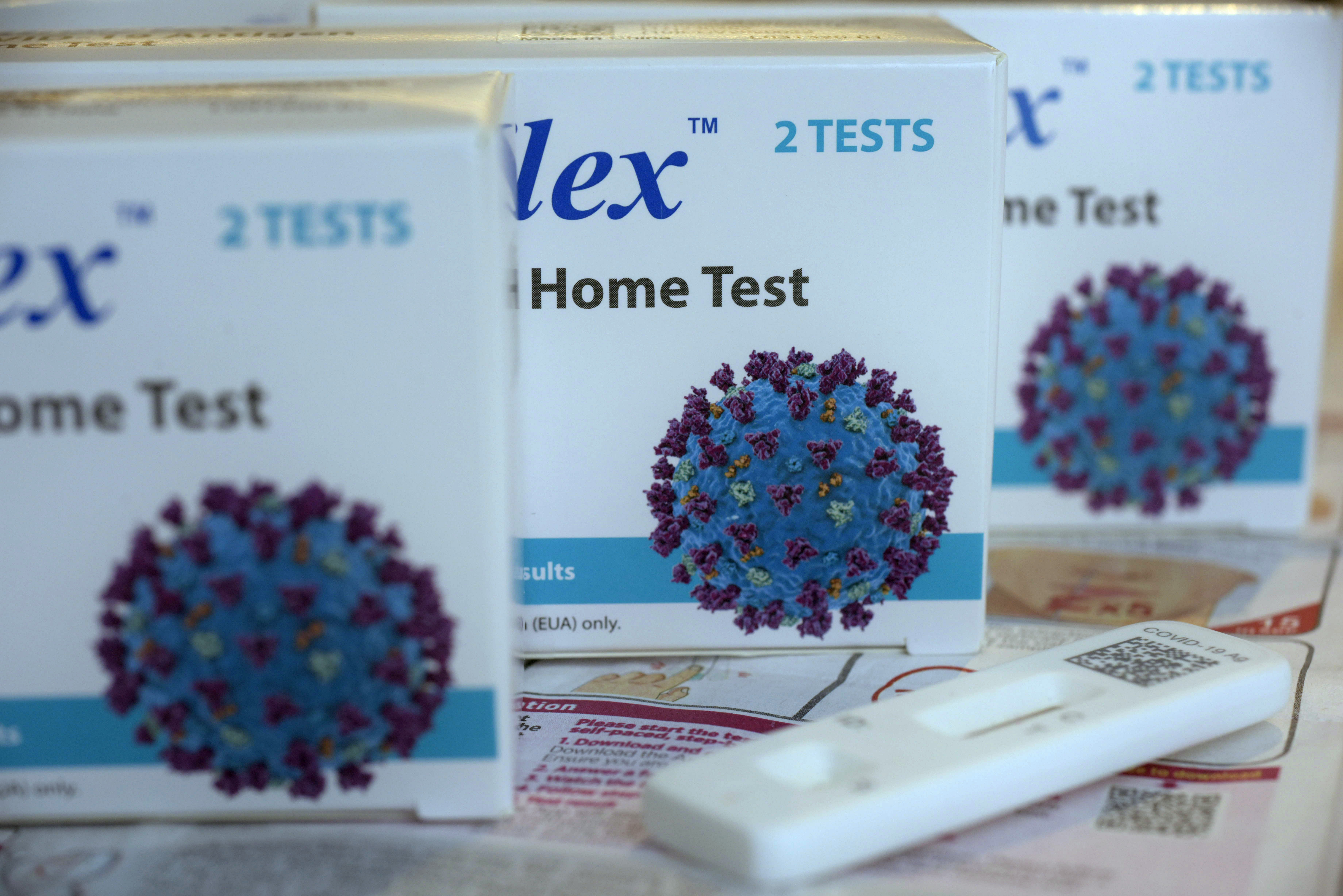 COVID-19 antigen home tests are photographed in New York on Wednesday, April 5, 2023. When the COVID-19 public health emergency ends in the U.S. in May 2023, you'll still have access to a multitude of tests but with one big difference: who pays for them. For the first time, you may have to pick up some or all of the costs, depending on your insurance coverage and whether the tests are done at home or in a doctor's office. (AP Photo/Patrick Sison)