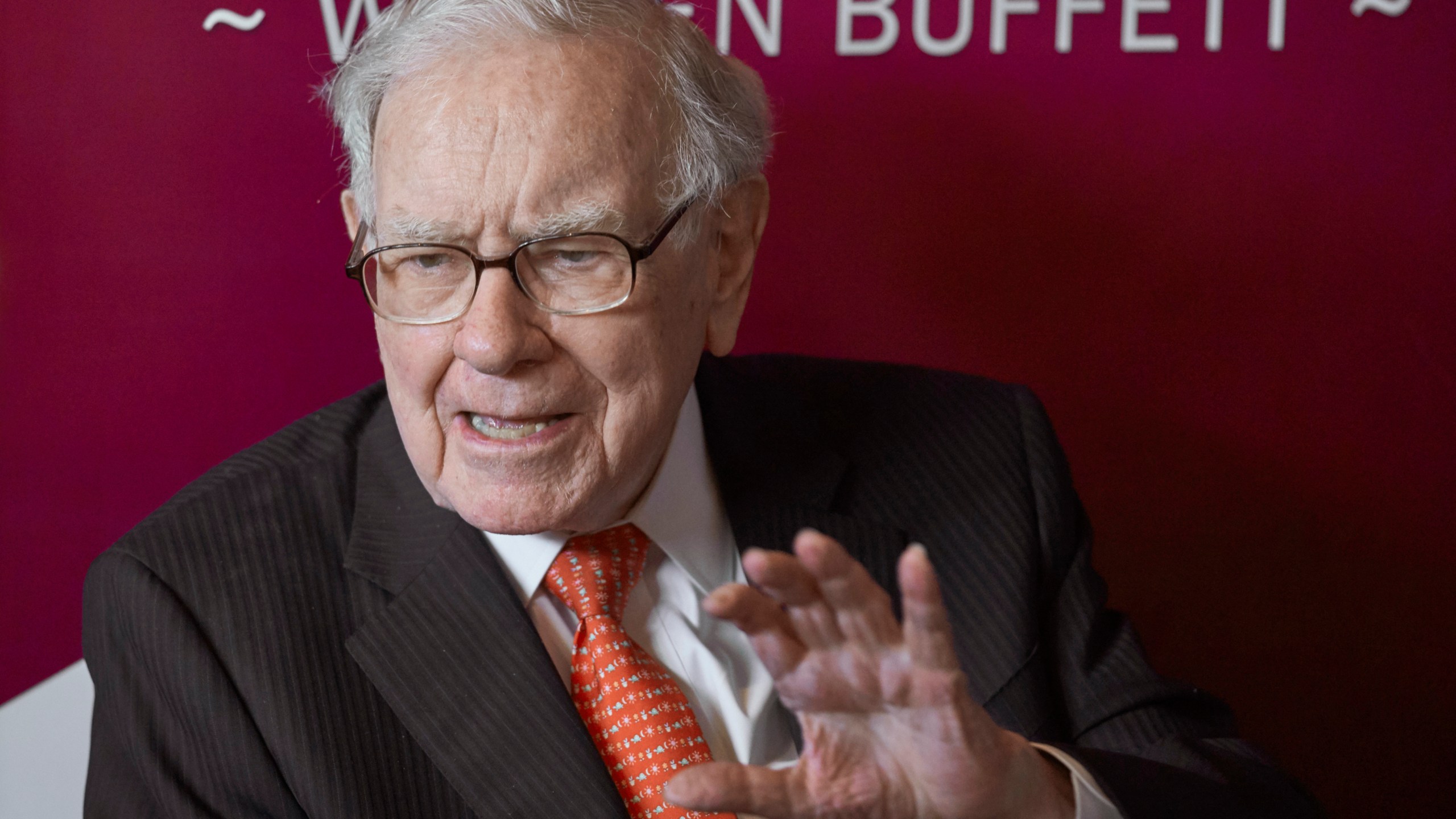 FILE - Warren Buffett, Chairman and CEO of Berkshire Hathaway, speaks during a game of bridge following the annual Berkshire Hathaway shareholders meeting on May 5, 2019, in Omaha, Neb. Buffett assured investors Wednesday, April 12, 2023, that Berkshire Hathaway will be fine when he's no longer around to lead the conglomerate because Vice Chairman Greg Abel will do a great job and the conglomerate's basic model won't change. (AP Photo/Nati Harnik, File)