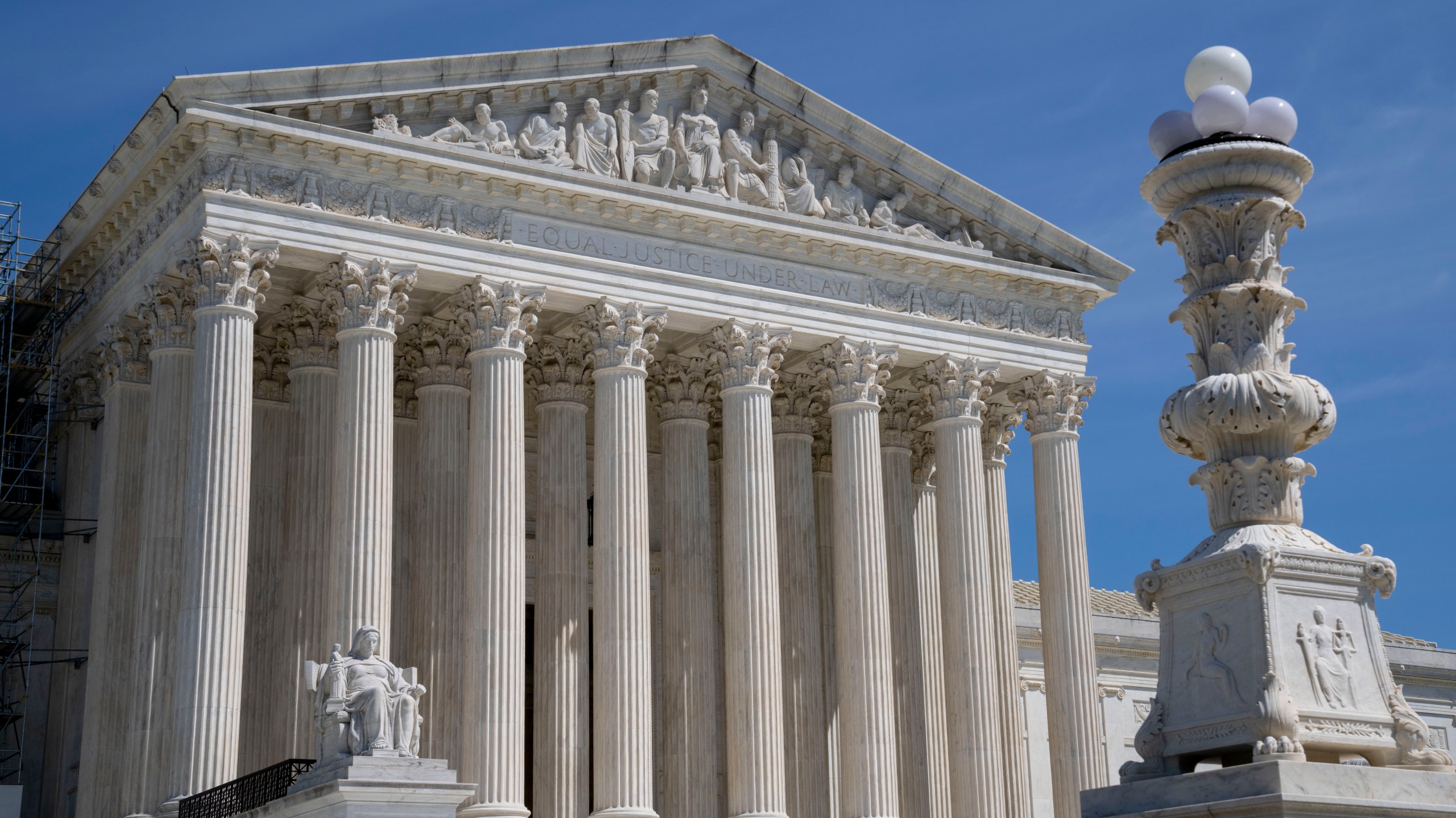 The Supreme Court on Wednesday afternoon, April 19, 2023, in Washington. (AP Photo/Jacquelyn Martin)