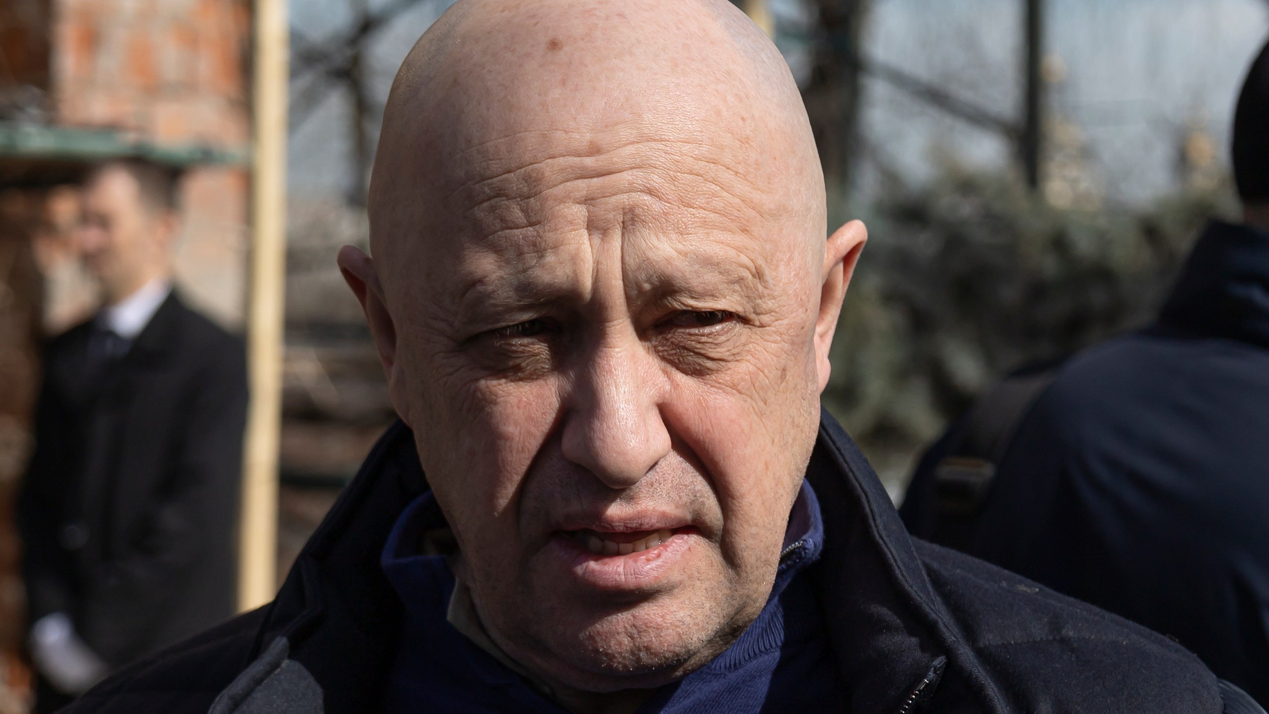 FILE - Yevgeny Prigozhin, the owner of the Wagner Group military company, arrives during a funeral ceremony at the Troyekurovskoye cemetery in Moscow, Russia, Saturday, April 8, 2023. Prigozhin is threatening to pull his troops out of the protracted battle for the eastern Ukraine city of Bakhmut next week. He accused Russia’s military command Friday, May 5 of starving his forces of ammunition and rendering them unable to fight. (AP Photo, file)