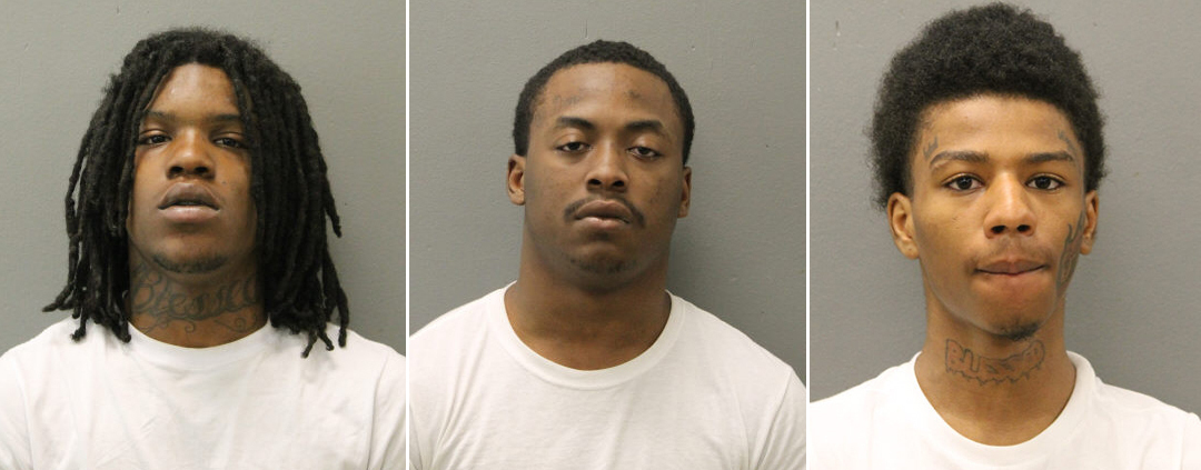 This combo of photos provided by Chicago Police Department shows from left, Trevell Breeland, Joseph Brooks, and Jakwon Buchanan. Four teenagers have been charged in the fatal shooting of a Chicago police officer who was slain last weekend as she was heading home from work, authorities said Wednesday, May 10, 2023. Nineteen-year-olds Joseph Brooks and Trevell Breeland, Jakwon Buchanan, 18, and a 16-year-old boy face charges of first-degree murder and armed robbery in Saturday's killing of Officer Aréanah Preston, 24. (Chicago Police Department via AP)