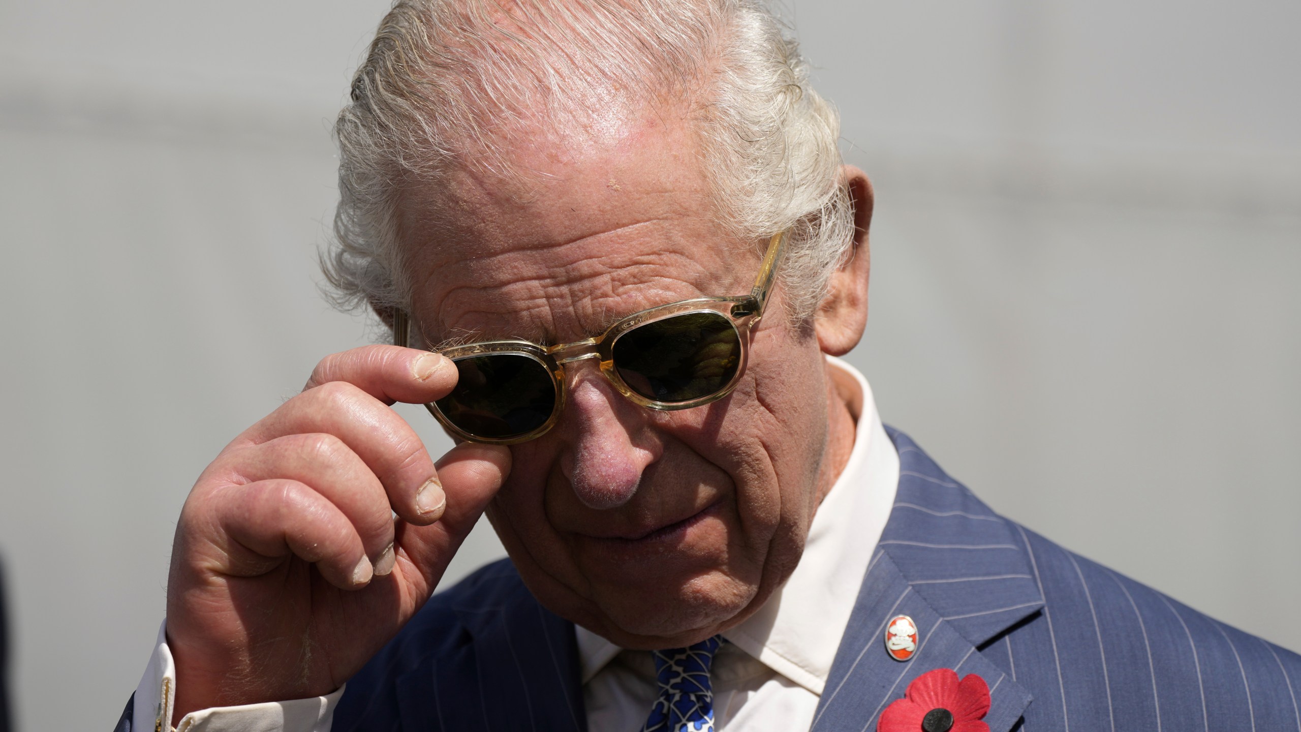 Britain's King Charles III tours City Shamba, an urban farming project at Mama Lucy Hospital in Nairobi, Tuesday, Oct. 31, 2023. King Charles is in Kenya for a four-day trip, his first state visit to a Commonwealth country as monarch, underscoring his commitment to an organization that's been central to Britain's global power and prestige since World War II. (AP Photo/Brian Inganga, Pool)