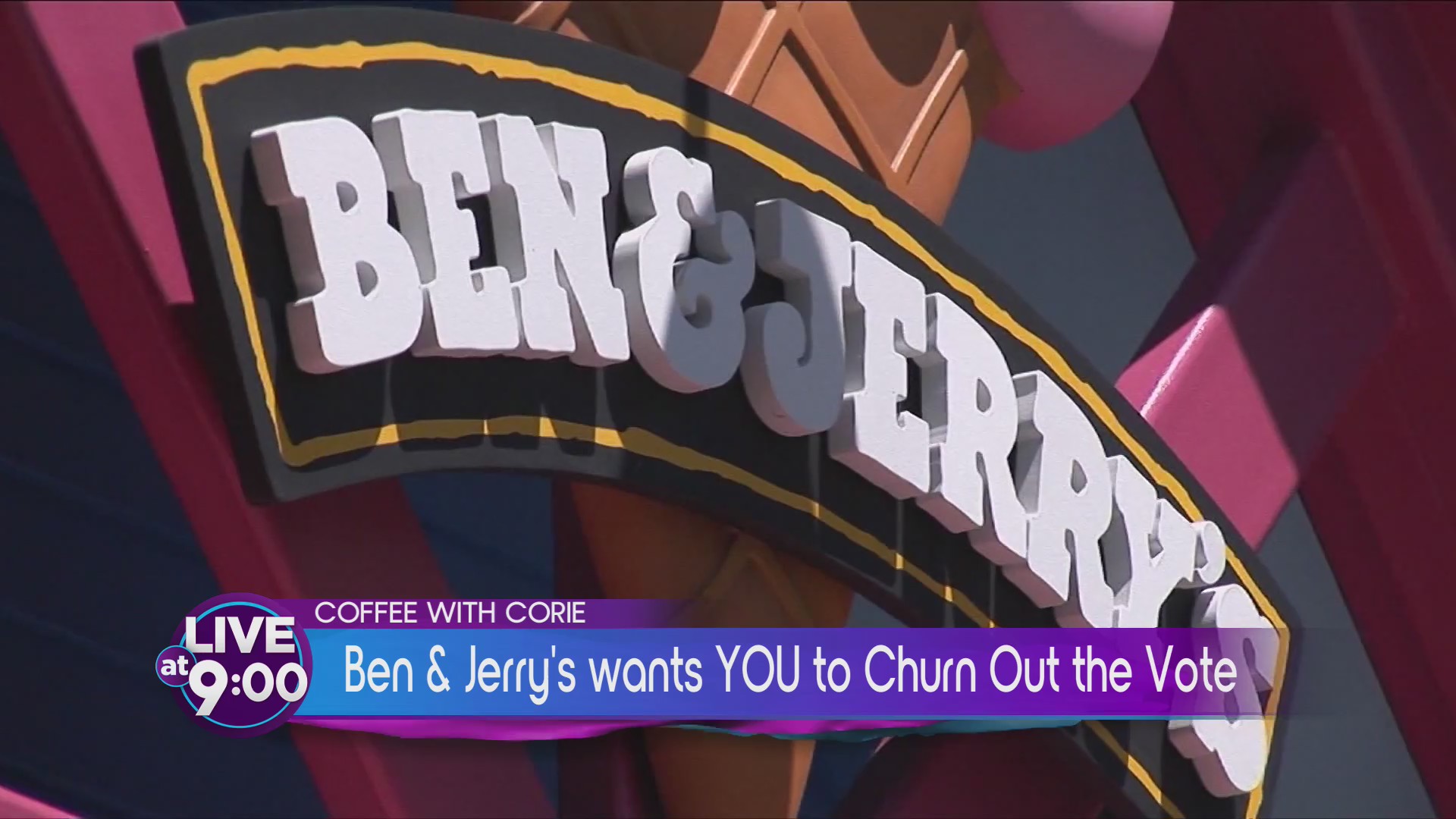 Ben & Jerry’s Election Ice Cream, a Diamond Discovery, and NFL Stadium Eats on Coffee with Corie