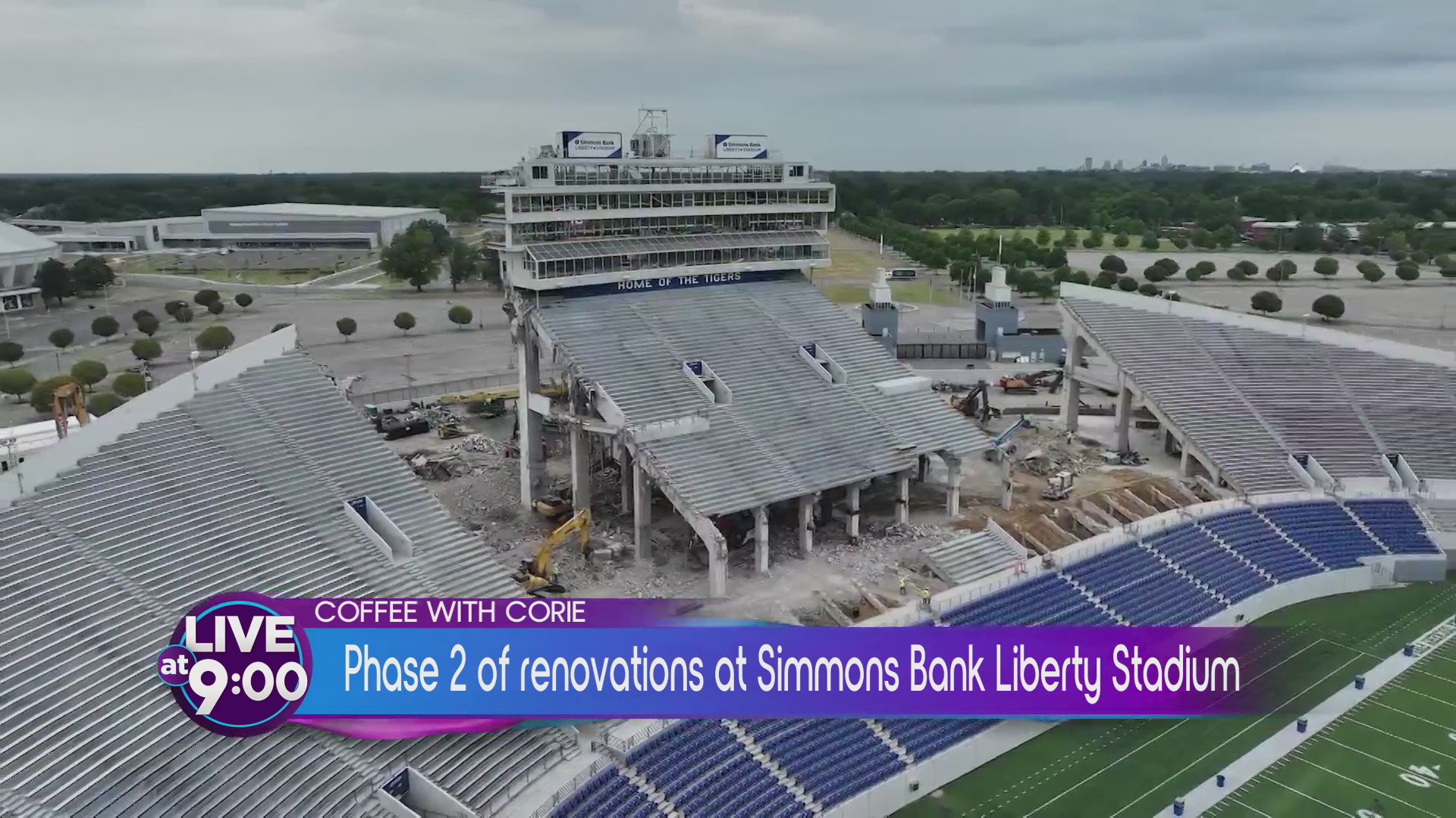 Liberty Bowl Renovations, Chicken Wing Controversy, and Tennis Ball Debate on Coffee with Corie