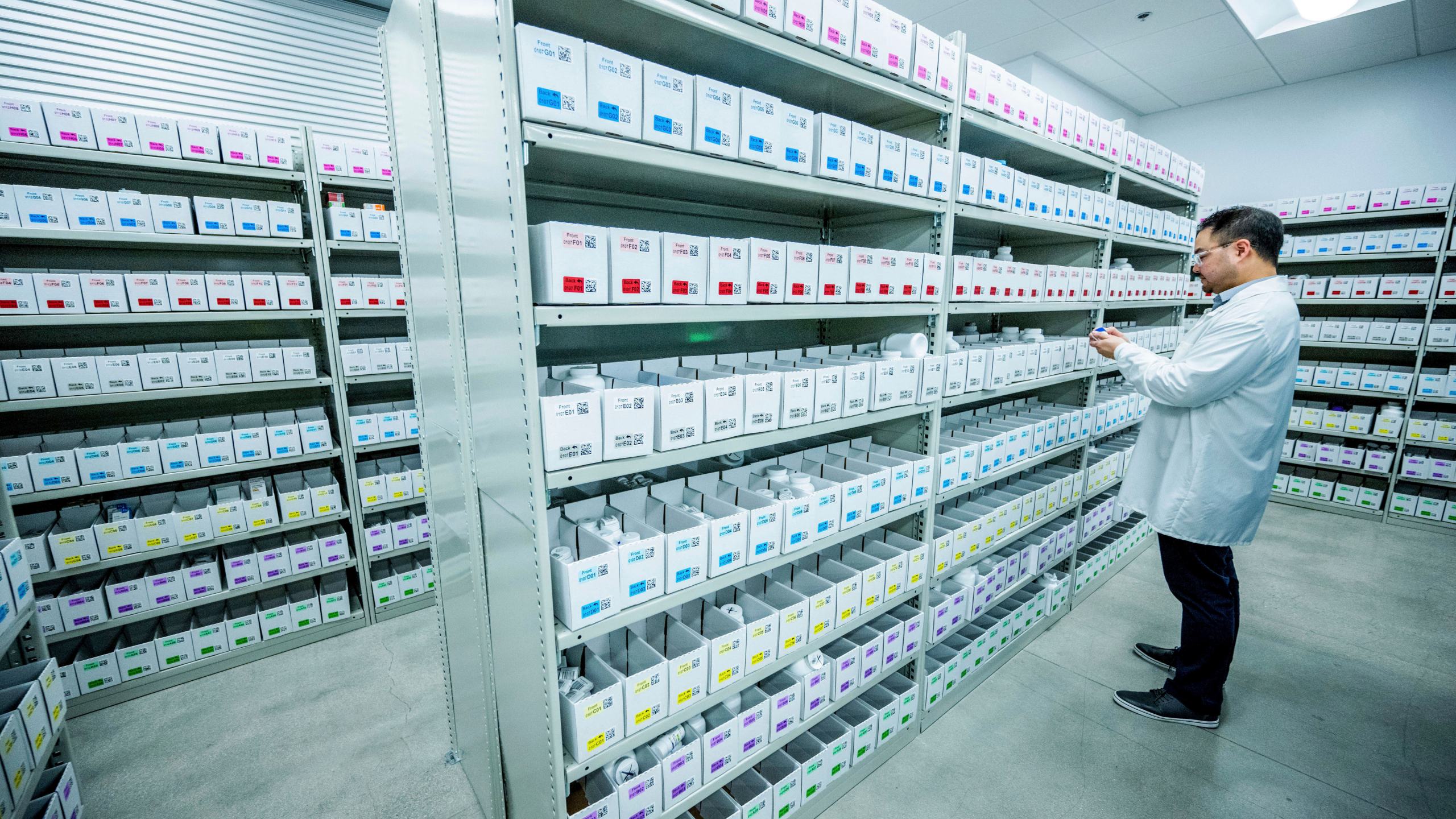 FILE - A pharmacy manager works in the new Amazon pharmacy, adjacent to a fulfillment center, in Corona, Calif. on Wednesday, May 29, 2024. (Terry Pierson/The Orange County Register via AP, File)